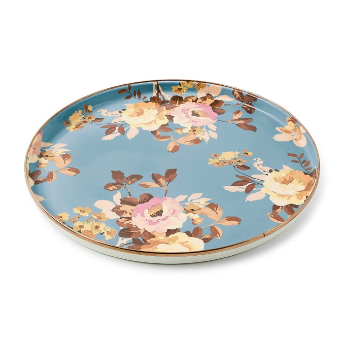 Wild Rose Slate Round Tray image number 0