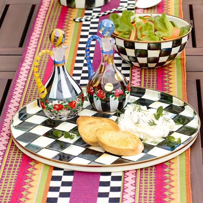 Courtly Check Round Tray image number 0