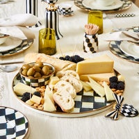 Courtly Check Round Tray
