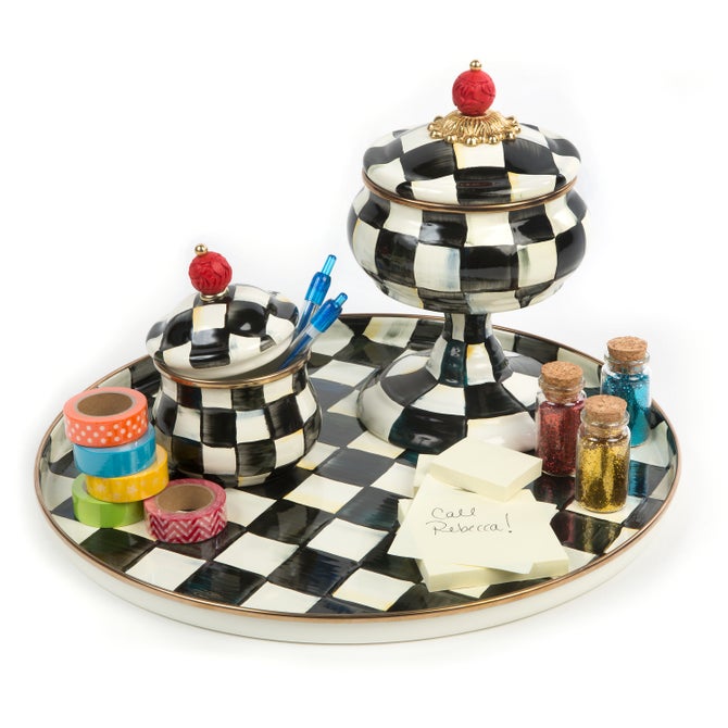 Courtly Check Round Tray image number 6