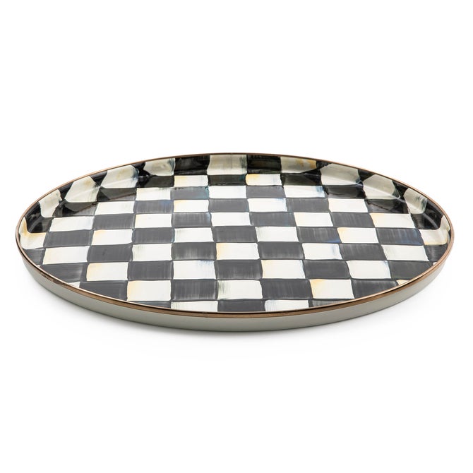 Courtly Check Round Tray image number 0