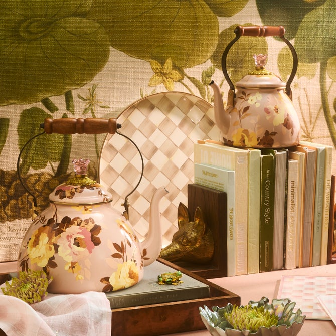 Mocha Check Round Tray image number 5