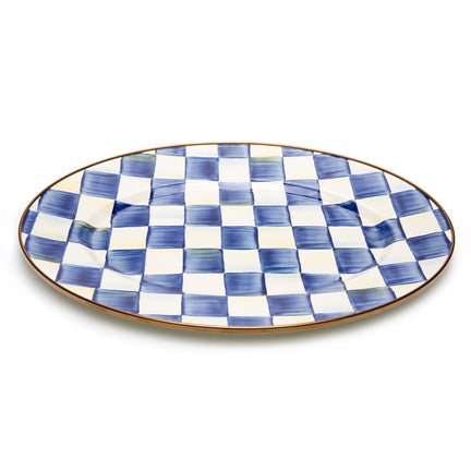 Royal Check Small Oval Platter