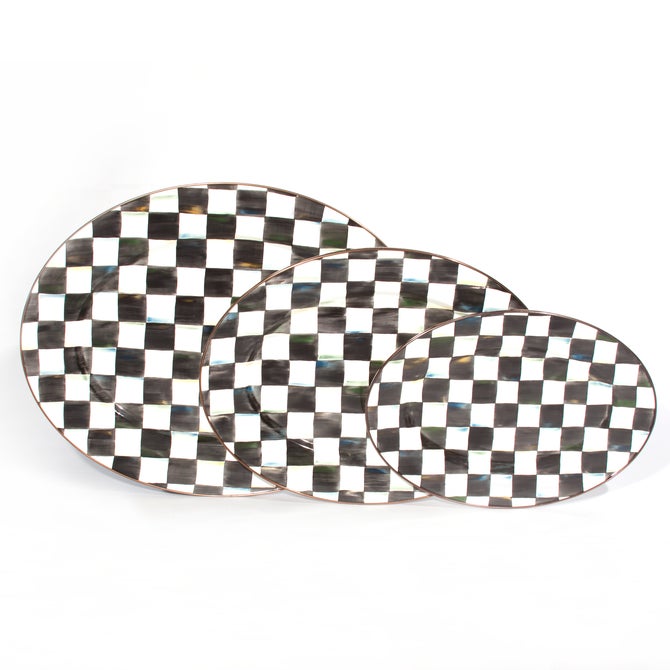Courtly Check Small Oval Platter image number 3