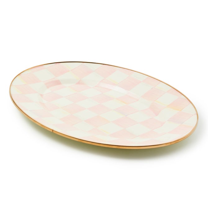 Rosy Check Small Oval Platter image number 1