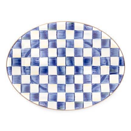 Royal Check Medium Oval Platter