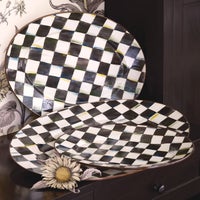 Courtly Check Medium Oval Platter
