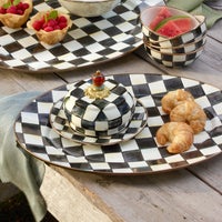 Courtly Check Medium Oval Platter
