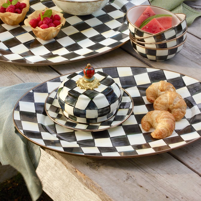 Courtly Check Medium Oval Platter image number 5