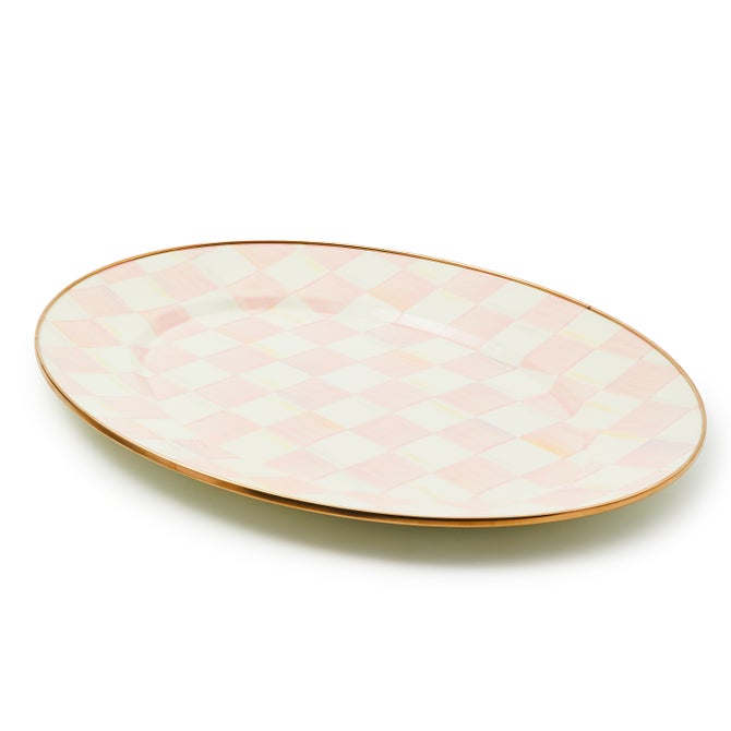 Rosy Check Medium Oval Platter image number 2