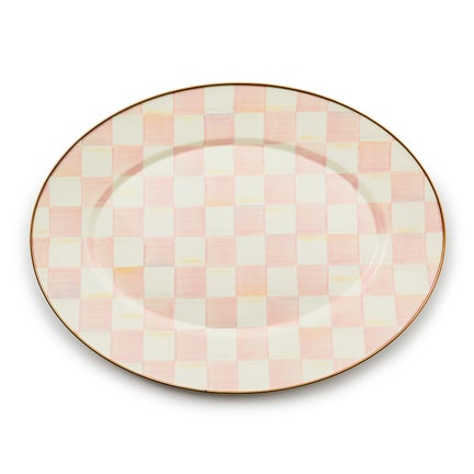 Rosy Check Medium Oval Platter