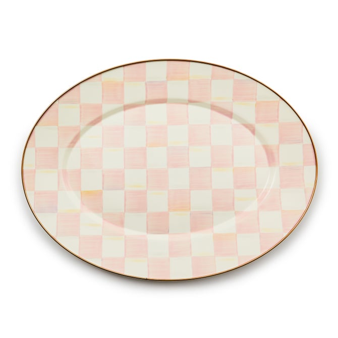 Rosy Check Medium Oval Platter image number 0