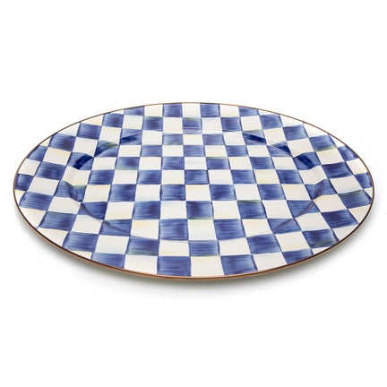 Royal Check Large Oval Platter