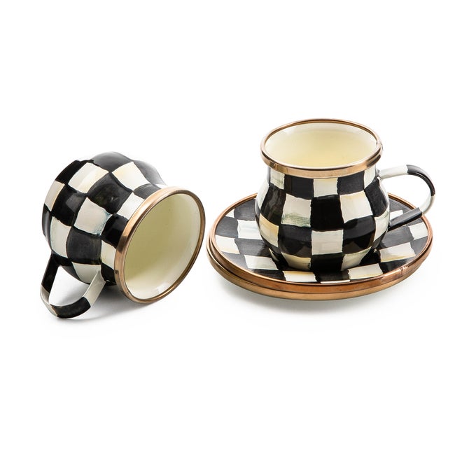 Courtly Check Espresso Cup & Saucer Set image number 3