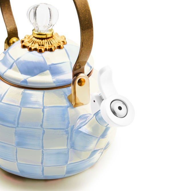 Sky Check Whistling Tea Kettle image number 3