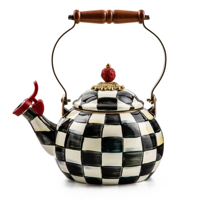 Courtly Check Whistling Tea Kettle image number 0