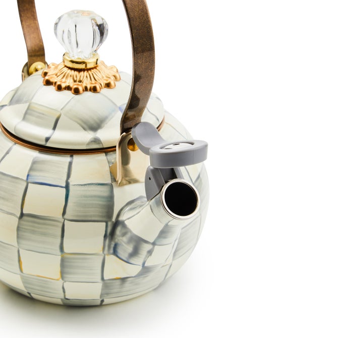 Sterling Check Whistling Tea Kettle image number 2