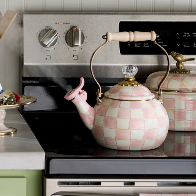 Rosy Check Whistling Tea Kettle image number 5