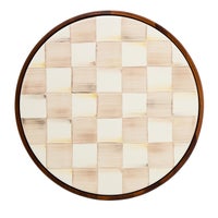 Mocha Check Large Trivet