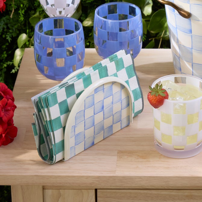 Sky Check Napkin Holder image number 1