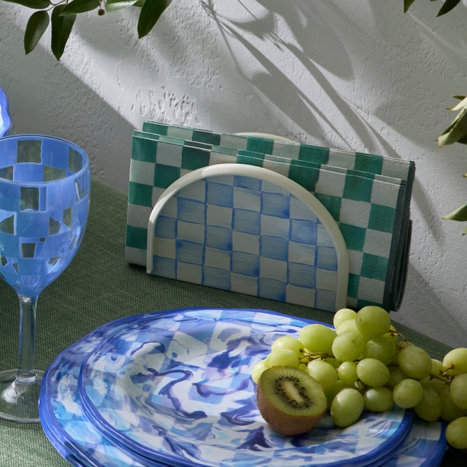 Sky Check Napkin Holder image number 3