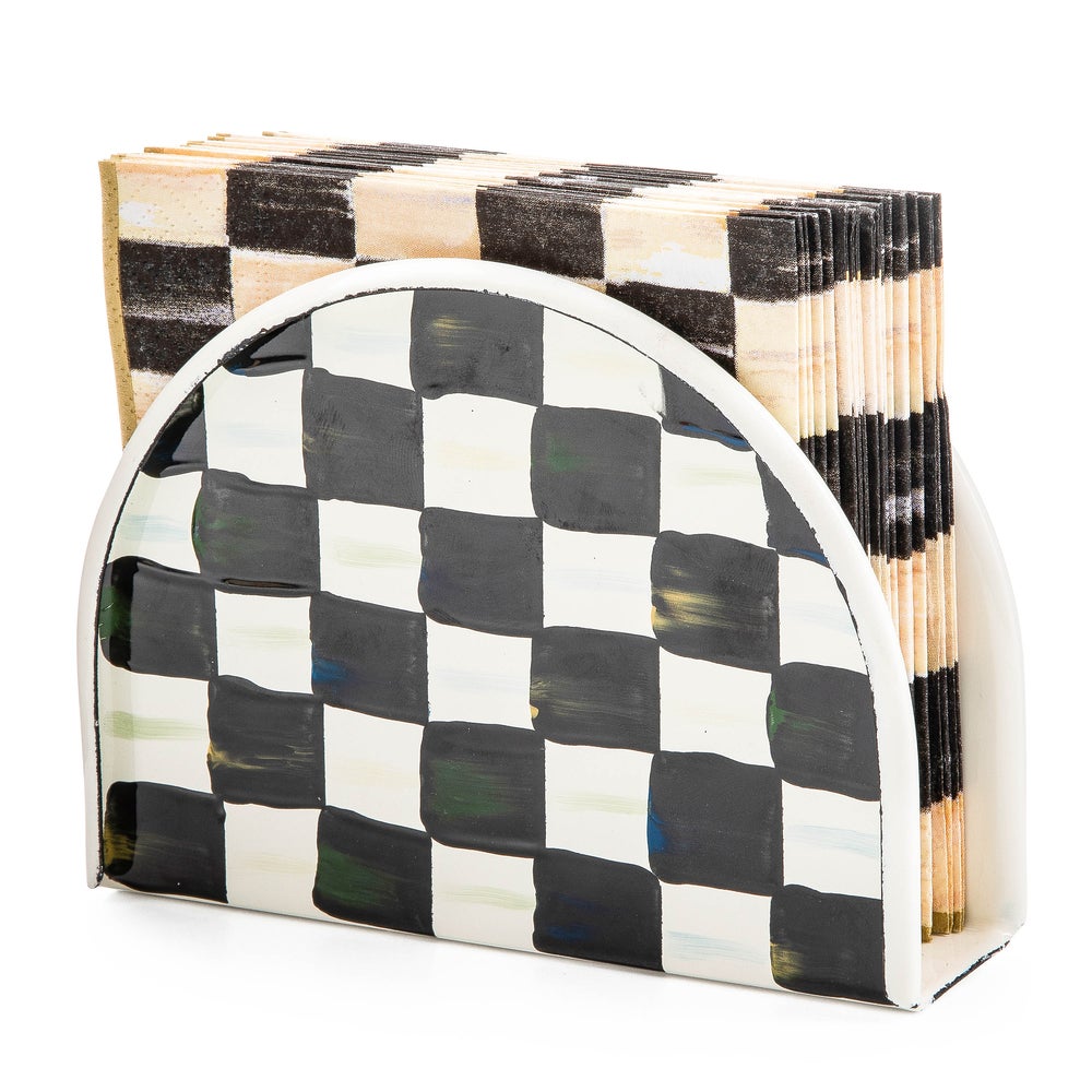 Enamel Napkin Holder - Courtly Check mackenzie-childs Panama imagen 1