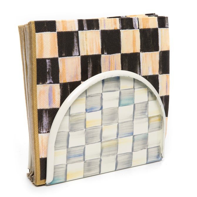 Sterling Check Napkin Holder image number 1