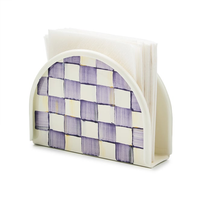 Violet Check Napkin Holder image number 2