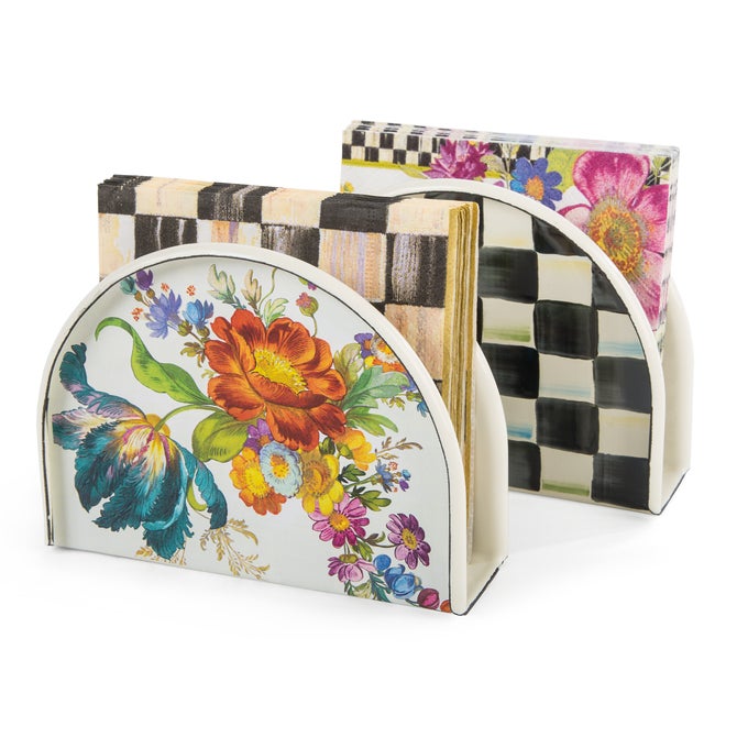 White Flower Market Napkin Holder image number 3