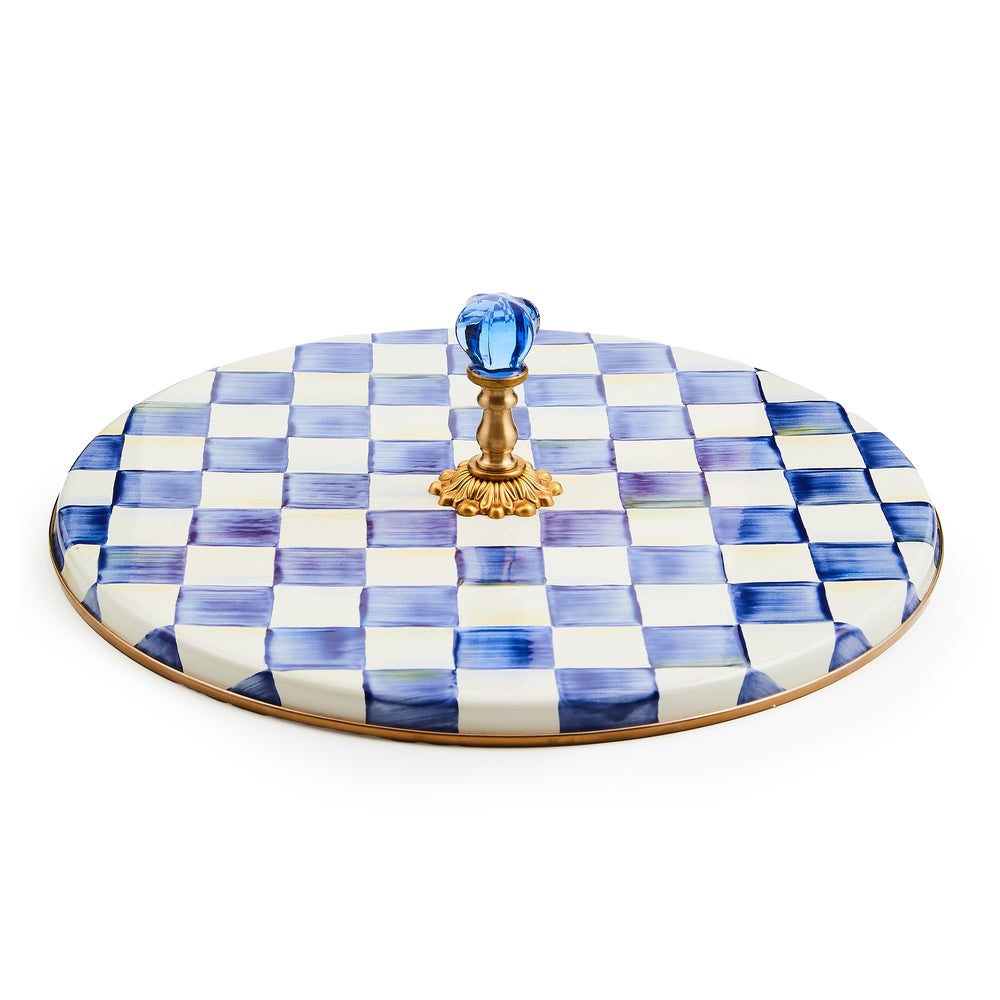 Enamel Cheese Course - Royal Check mackenzie-childs Panama imagen 1