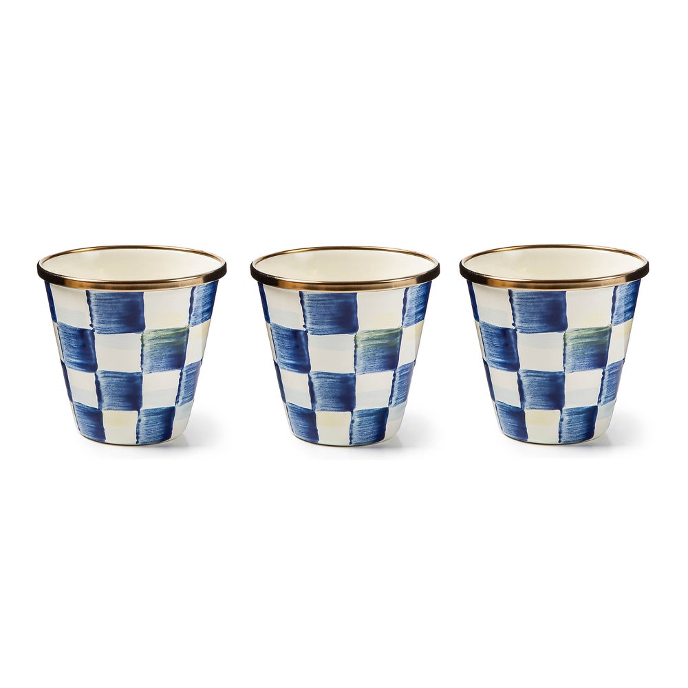 Royal Check Herb Pots, Set of 3 mackenzie-childs Panama imagen 1