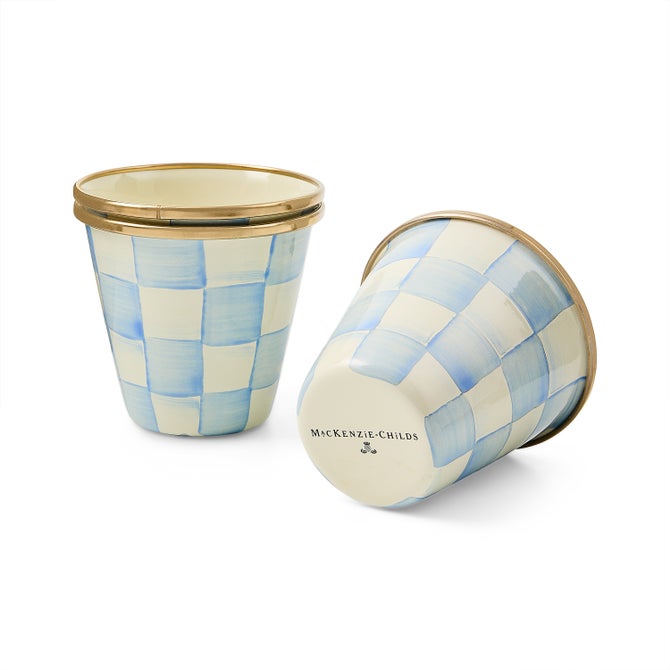 Sky Check Herb Pots, Set of 3 image number 2