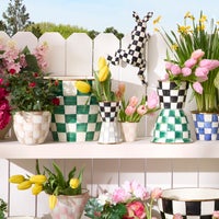 Courtly Check Herb Pots, Set of 3