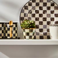 Courtly Check Herb Pots, Set of 3