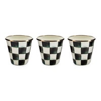 Courtly Check Herb Pots, Set of 3