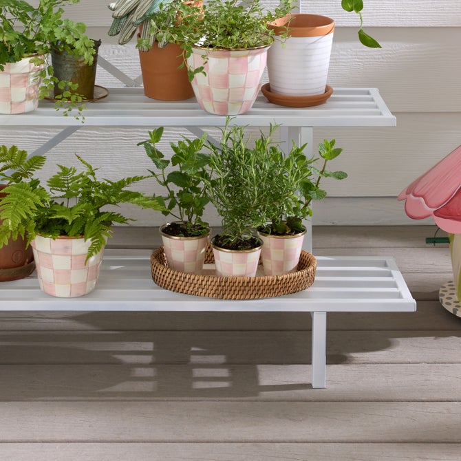 Rosy Check Herb Pots, Set of 3 image number 1