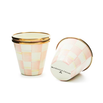 Rosy Check Herb Pots, Set of 3