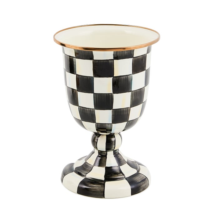 Courtly Check Pedestal Vase image number 0