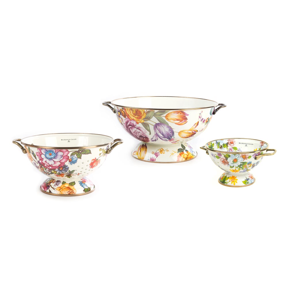 White Flower Market Everything Bowl & Colanders Set mackenzie-childs Panama imagen 1