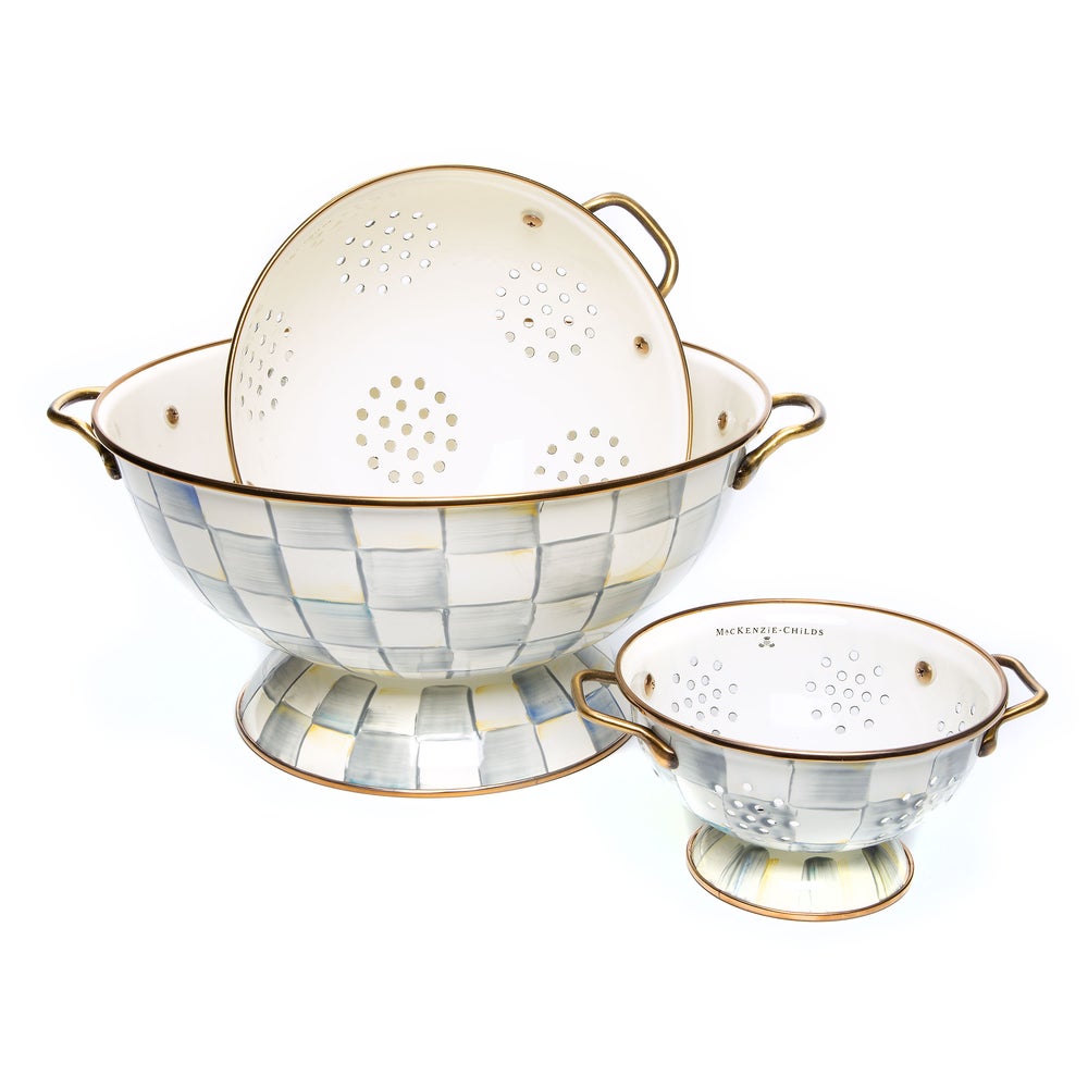 Sterling Check Everything Bowl & Colanders Set mackenzie-childs Panama imagen 1