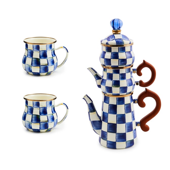 Royal Check Stackable Coffee Set & Mugs Set image number 3
