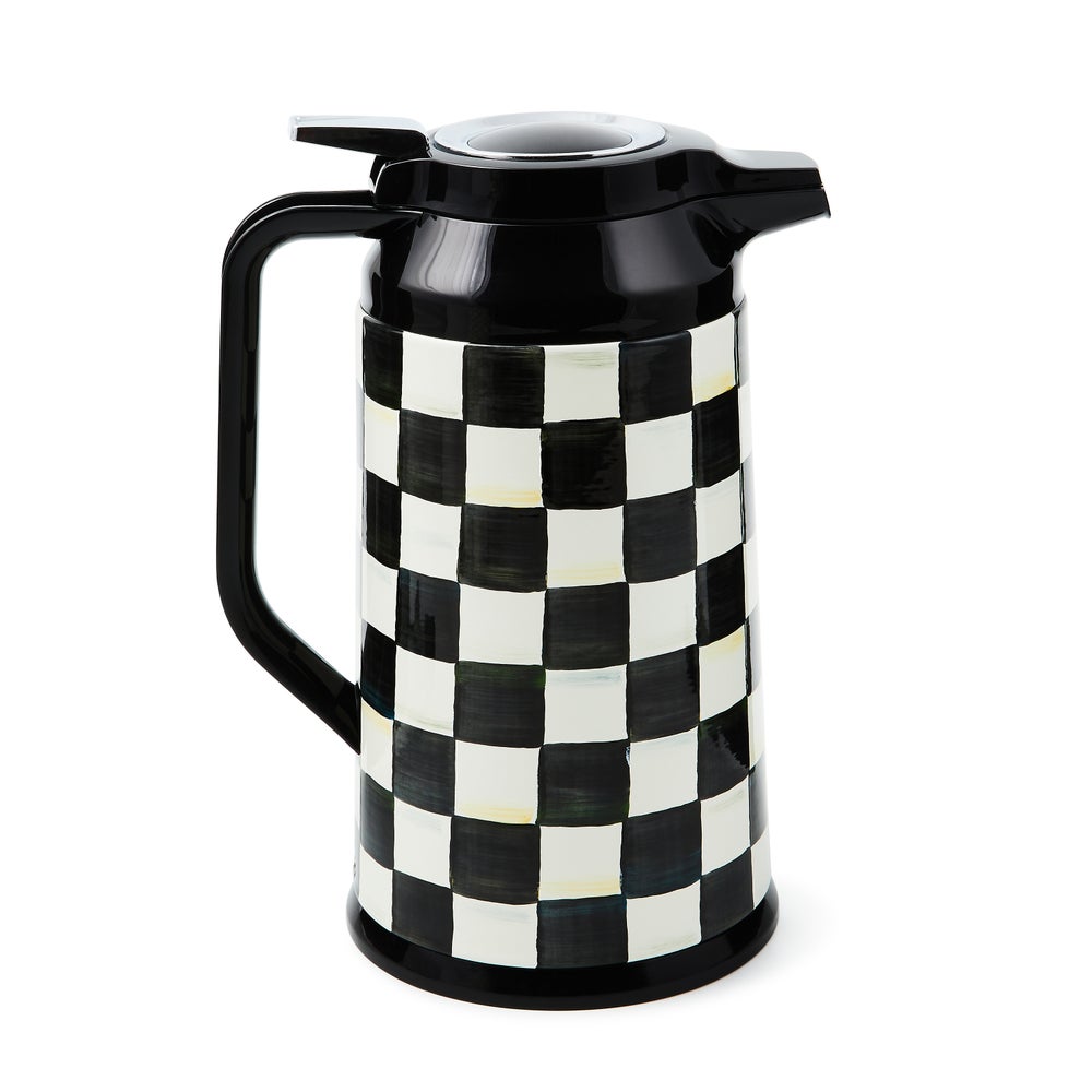Courtly Check Coffee Carafe mackenzie-childs Panama imagen 1 Courtly Check Coffee Carafe mackenzie-childs Panama imagen 1