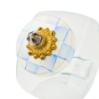 Sweets Jar with Sky Check Lid