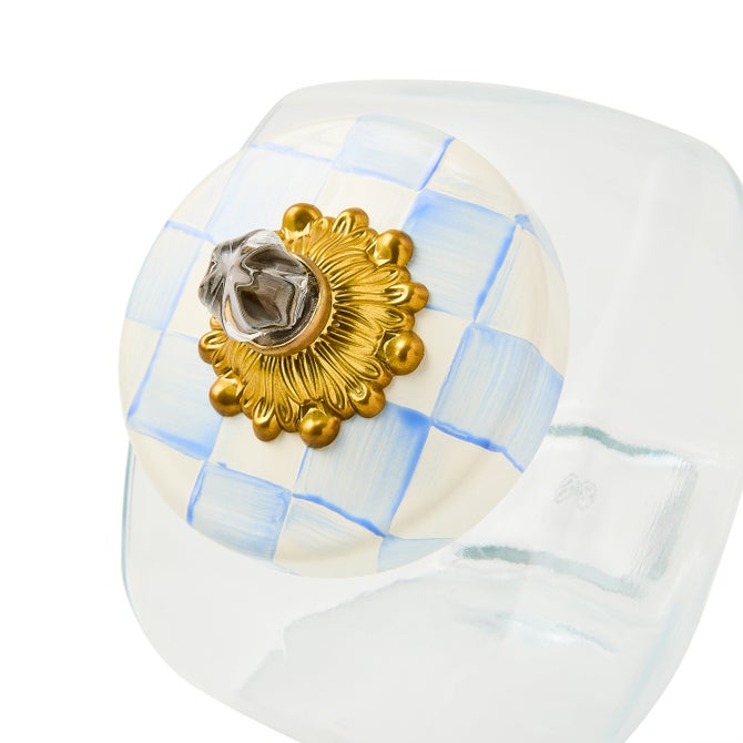 Sweets Jar with Sky Check Lid image number 2