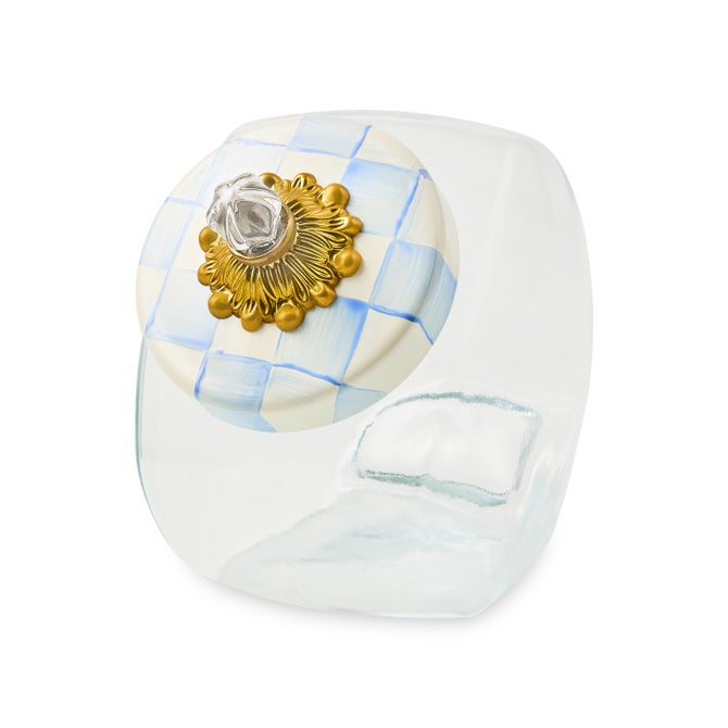 Sweets Jar with Sky Check Lid image number 0