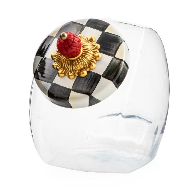 Sweets Jar with Courtly Check Enamel Lid image number 0
