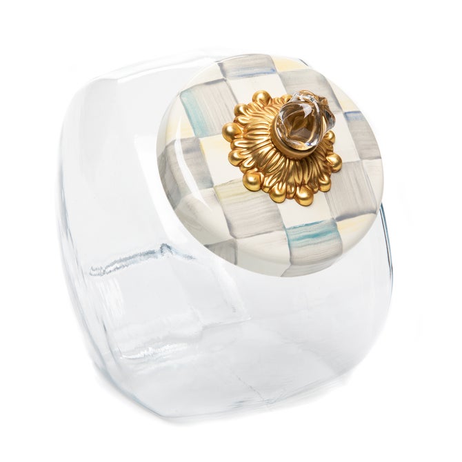 Sweets Jar with Sterling Check Lid image number 0