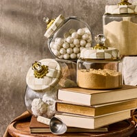 Sweets Jar with Mocha Check Lid