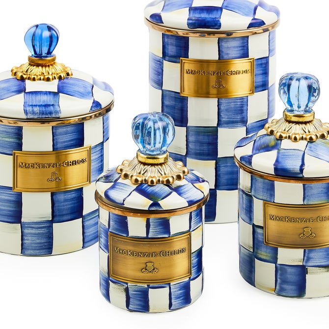 Royal Check Enamel Canisters image number 7