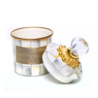 Sterling Check Enamel Canisters